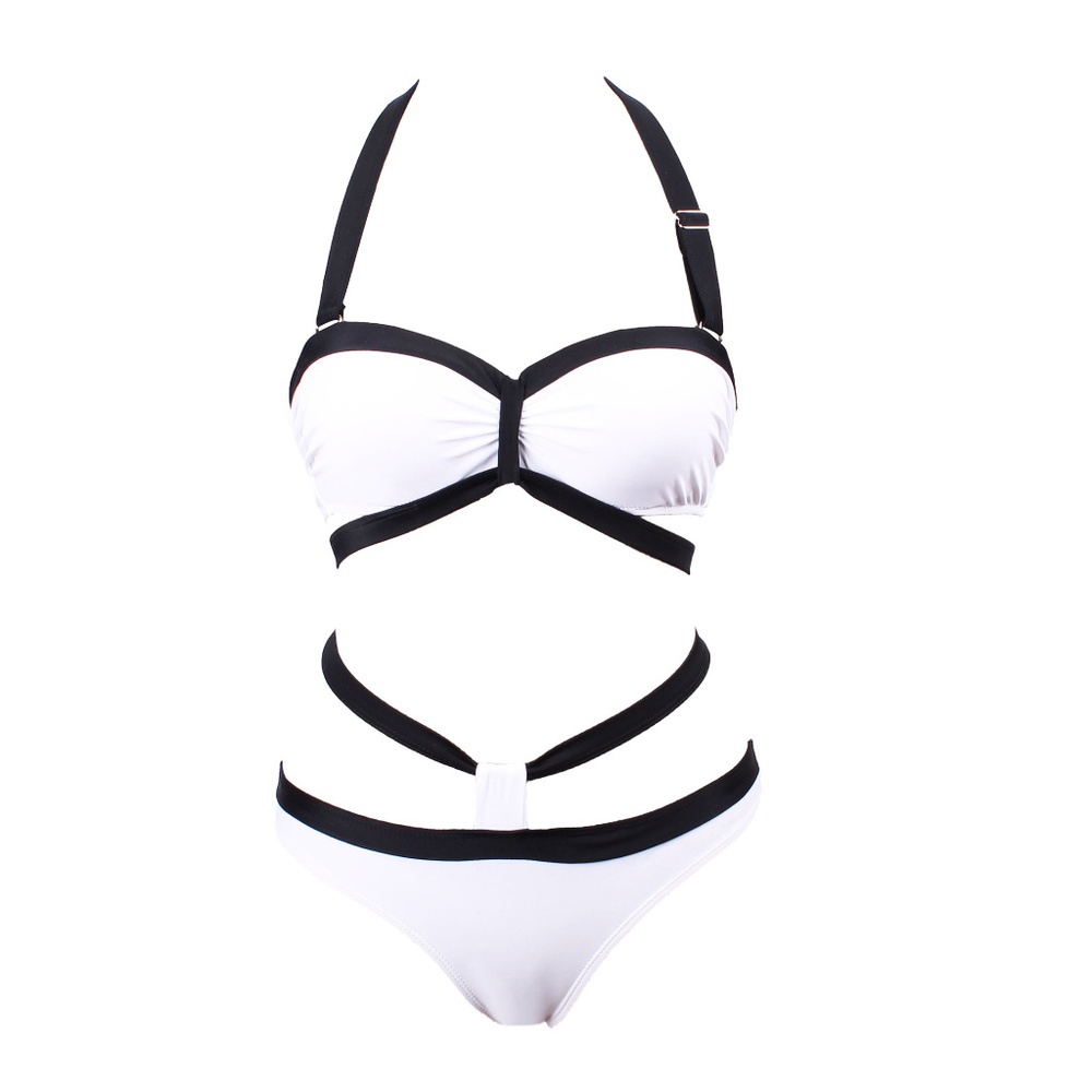 Retro Bandeau Push up Bikini - Picture 6 of 8